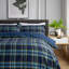Cotton Chequered Duvet Cover with Pillowcases Included-105883402