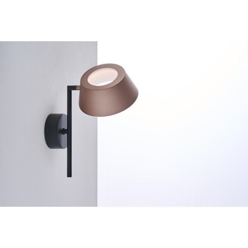 Haraldur Wall Arm Single Lamp, Cocoa