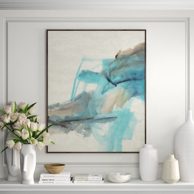 Windblown Cloth II Print by Giselle Kelly, 46.5" H x 37.5" W x 1.5" D, Glass Coat