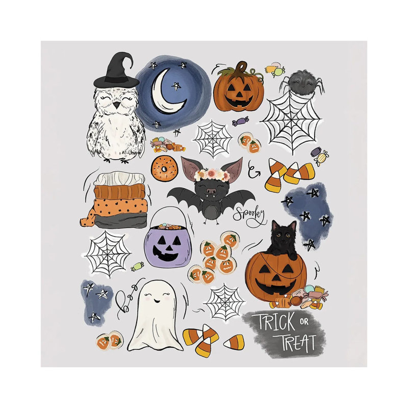 Spooky Feels by Katie Bryant - Wrapped Canvas Print, 93.98 cm H x 93.98 cm W x 3.175 cm D