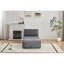 Canapé modulaire en mousse à mémoire de forme moderne, méridienne simple pour le salon, canapé modulaire Cloud pour animaux de compagnie, tissu en velours côtelé, repose-pieds mobile, sans assemblage requis, gris-749113878