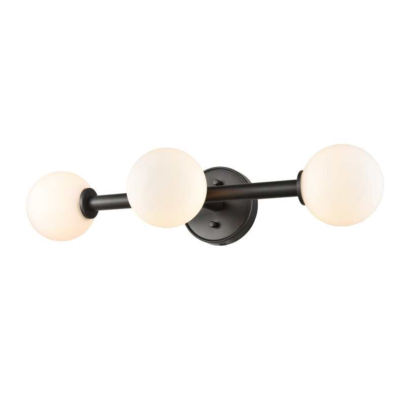 Éclairage pour meuble-lavabo 3 lumières Pickerington, Noir