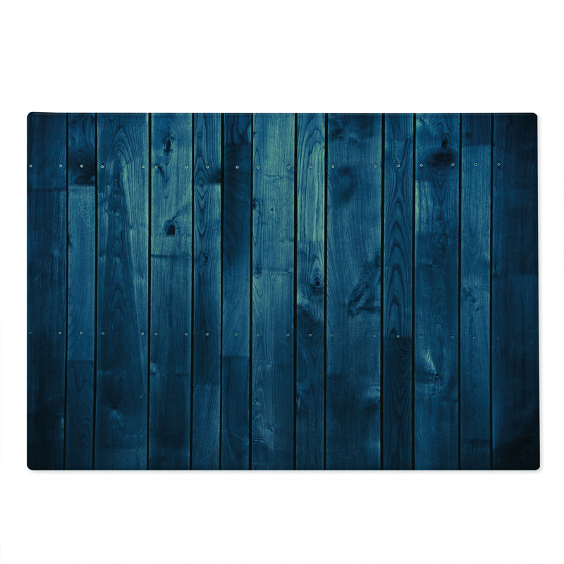 Planche à découper bleu foncé Ambesonne, grandes planches de bois, art bleu pâle