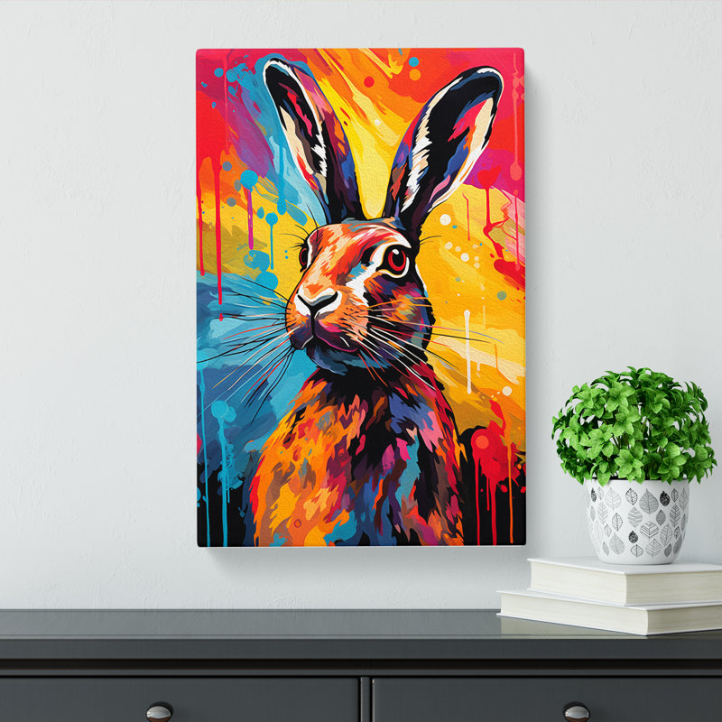 Hare Colour Field No.2 - Print, 76cm H x 50cm W x 3cm D