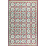 Hand-Knotted High-Quality Red and Beige Area Rug