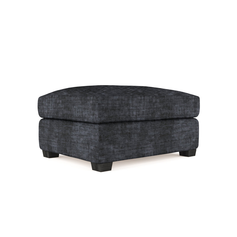 Repose-pieds Thompson, Velours graphite, Patiné