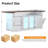 86.6" Large Kitchen Island With Storage And Trash Can Storage