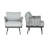 Lark Outdoor 4-Piece Woven Rope Conversation Set With Metal Frame & Cushions-1148338829