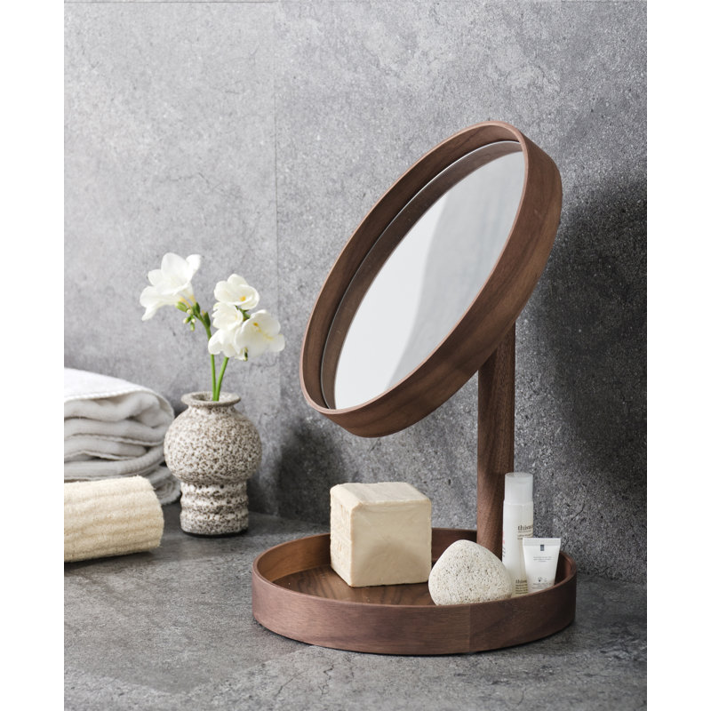 Caudillo Flat Floor Mirror, Walnut