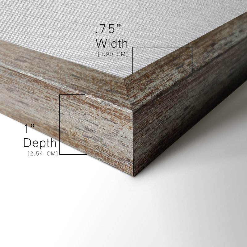 Toile encadrée neutre de qualité supérieure Subtle Shift II - prête à être accrochée, Gris, H 24 po x l 20 po