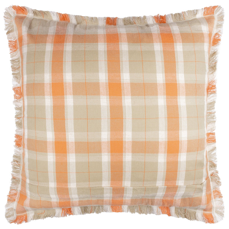Arrochar Indoor / Outdoor Square Cushion, Orange/Green