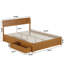 Norla Twin XL Wood Platform Bed with Footboard and Storage Drawers, White-317705638-317705634