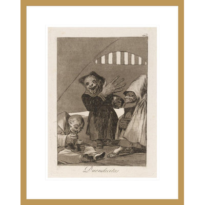 Duendecitos. (Hobgoblins.) by Francisco de Goya - Giclee Framed Print