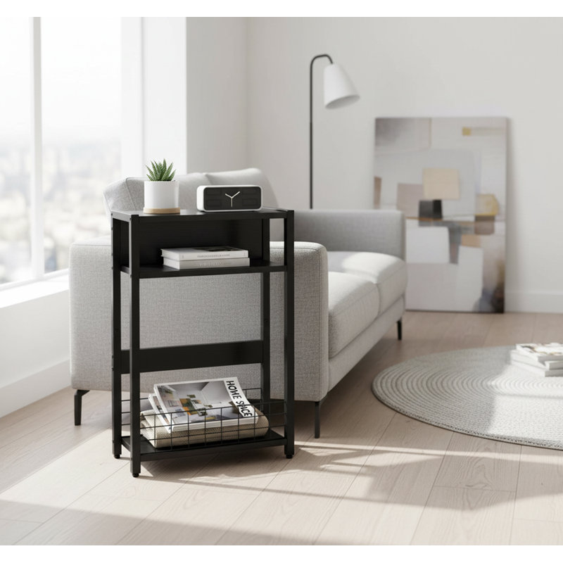 Free Standing Magazine Rack, Black