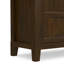 Armoire de rangement basse en bois massif avec tablettes réglables Burlington-1877095695