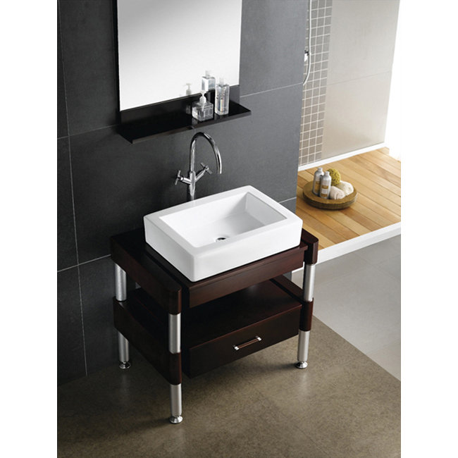 Kingston Brass Pacifica Ceramic Rectangular Vessel Sink