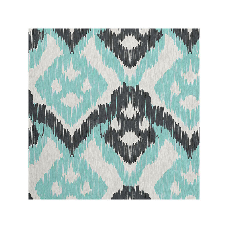 Chenille Ikat Indoor Rug, Rectangle 4' x 6'