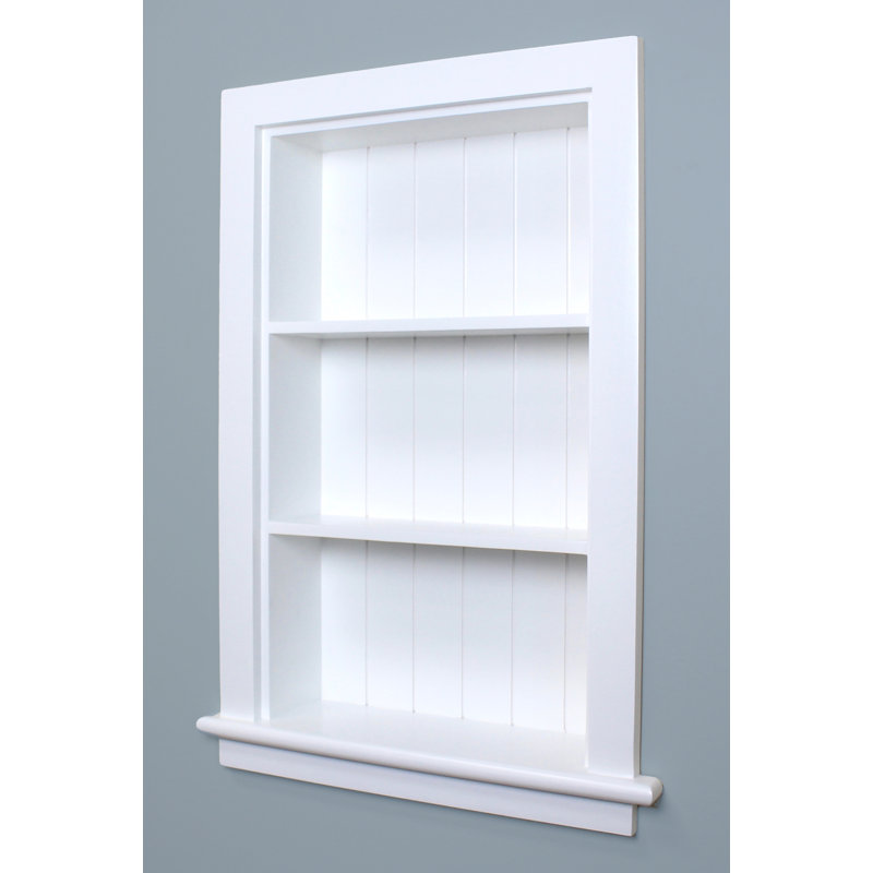 14x24 Recessed Aiden Wall Niche by Fox Hollow Furnishings, White