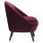 Elle Decor Nico Mid Century Modern Velvet Accent Chair and Ottoman Set