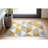 Rubino Modern Geometric White/Yellow Area Rug-1261948688