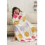 Jeté de luxe multicolore Happy Face -114351981