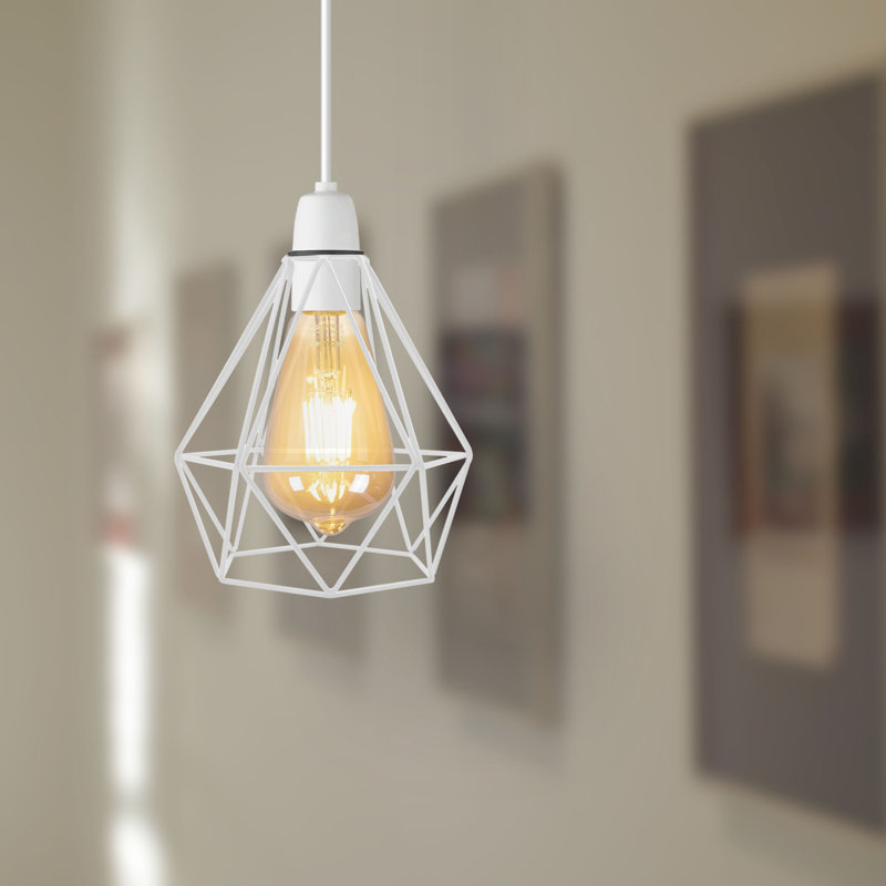 Brookton - Light LED Geometric Pendant, White