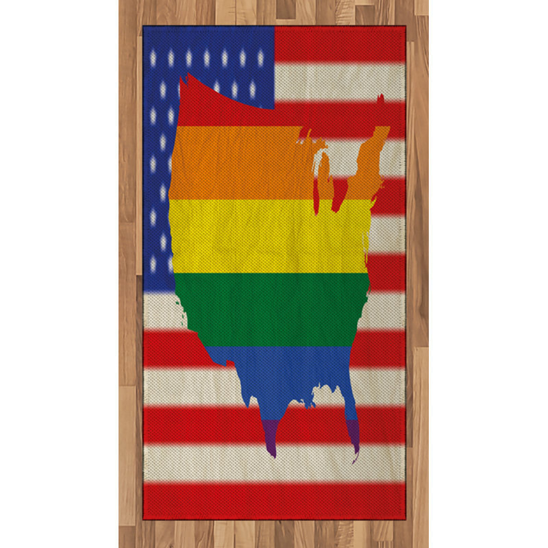 Tapis décoratif Pride, Rectangle 2 pi 7 po x 5 pi