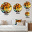 Horloge murale Orange Autumn Forest - Lake House-93601862