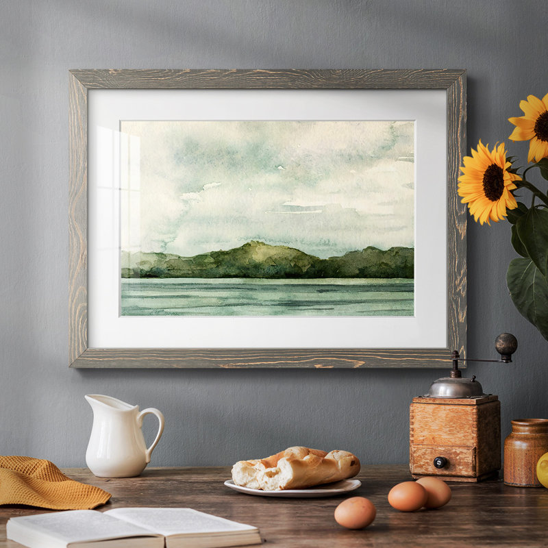 Riverside II, reproduction d'art encadrée, Gris, H 26 po x l 38 po x P 1,5 po
