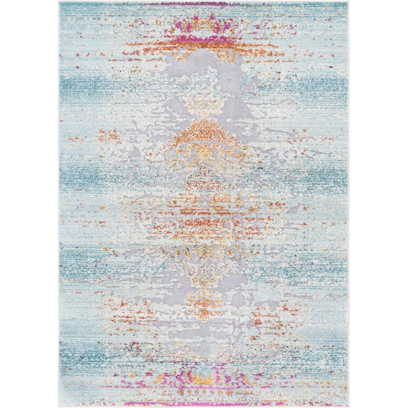 Oriental Indoor Rug, Rectangle 4'1" x 5'11"