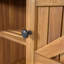 Chariot-bar d'extérieur en bois d'acacia pour patio-129458731