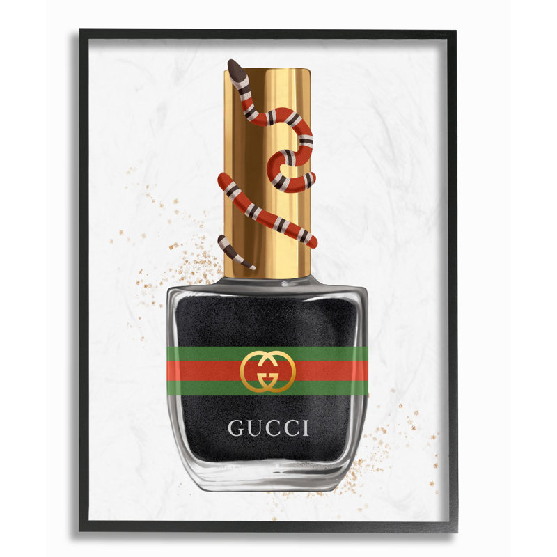 « maquillage black clou lustring mode », impression, H 30 po x l 24 po x P 1,5 po, Giclée encadrée noir minuit