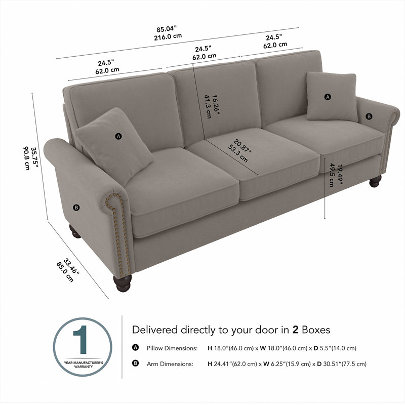 Amarionna 85.0393'' Upholstered Sofa