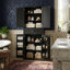 Armoire garde-manger 72 po peinte moderne 72 po avec 4 portes, tiroir et charnières en acier inoxydable-1001606583