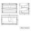 800mm 2 Drawer Wall Hung Vanity Bathroom Cabinet & Basin Set-652901782
