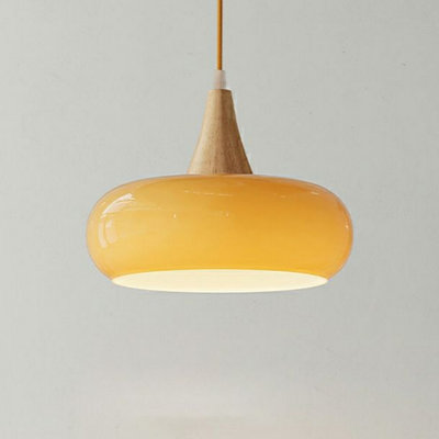 Orange Glass Pendant Light