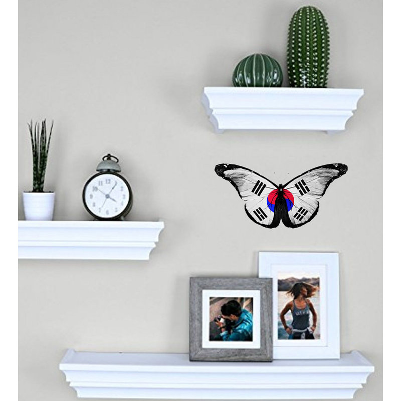 Adhésif décoratif papillon, H 8 po x l 14 po