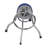 Commercial Grade Chrome Swivel Bar Stool with Vibrant Team Colors  -113702937