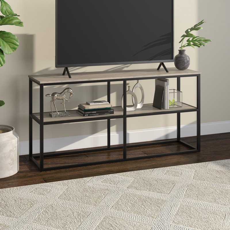 Melquan TV Stand for TVs up to 65", Antiqued Gray