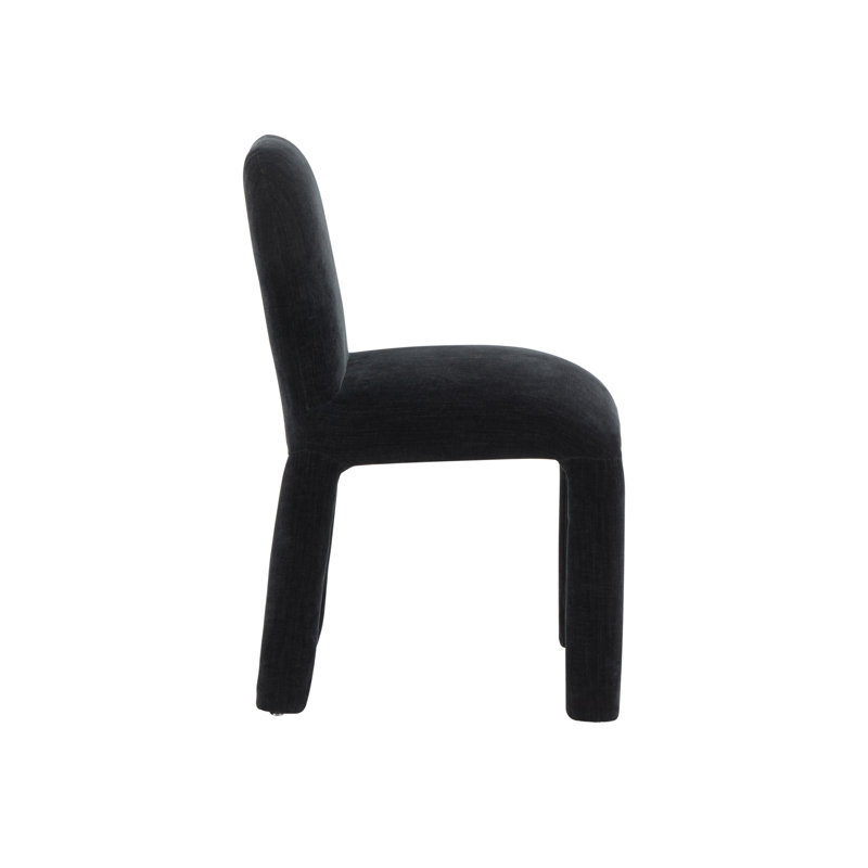 Georgia Black Upholstered Wood Dining Chair