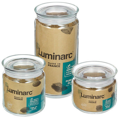 Glass Jar - Set of 3