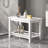 Bamboo Shower Bench Seat with Storage Shelf-710038387