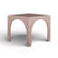 Ensemble de table de jeu et repose-pieds en chenille rose clair Tomlin-349874909