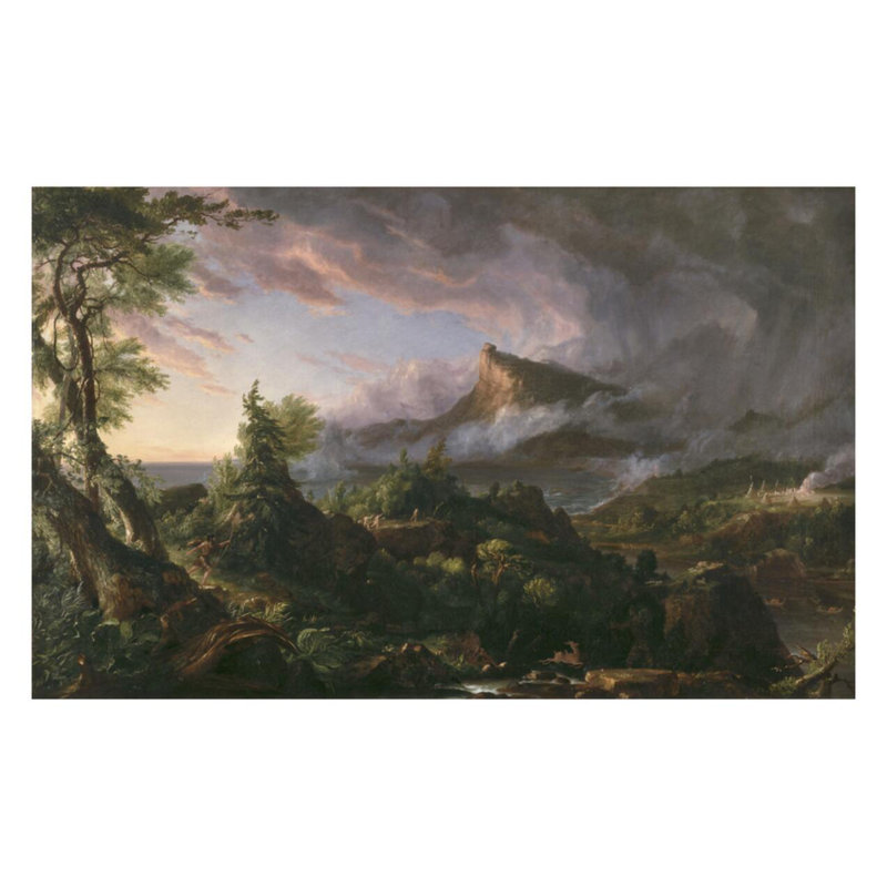 «The Course of Empire - The Savage State» par Thomas Cole - Estampe numérique, H 22 po x l 28 po