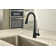 Moen Sleek Matte Black Motionsense Wave Sensor Touchless One-Handle High Arc Pulldown Kitchen Faucet With Power Clean Technology