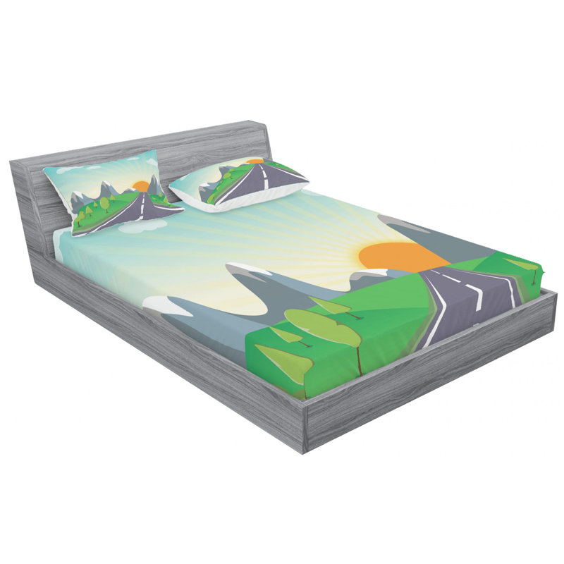 Microfiber Sheet Set, Full Sheet Set with Fitted Sheet