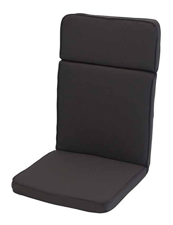 Garden Seat/Back Cushion, Charcoal Gray