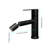 Stainless Steel Bathroom Faucet, Single Handle, Matte Black Finish For A Rust- And Stylish Vanity Sink Accessory Handle Choice, Construction Elegant
