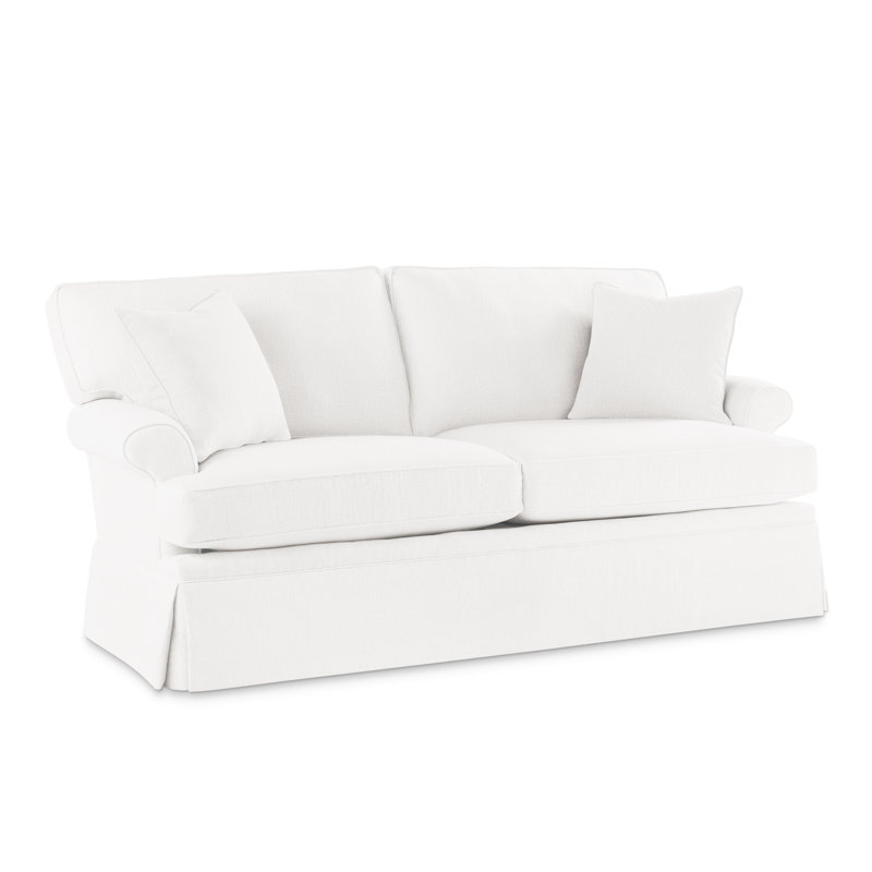 Montrose Slipcovered Sofa, Snow Polyester