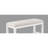 White Counter-Height Dining Bench With Solid Construction - Stylish Look Fabric Upholstered Modern &-1043446773